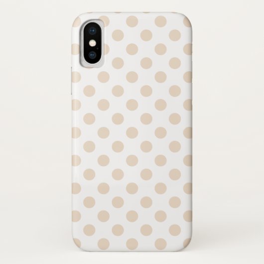 Tan polka-punten Case-Mate iPhone case (Achterkant)