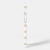 Tan polka-punten Case-Mate iPhone case (Achterkant / Links)