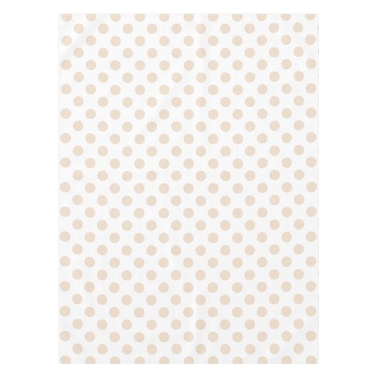 Tan polka-punten tafelkleed (Voorkant)