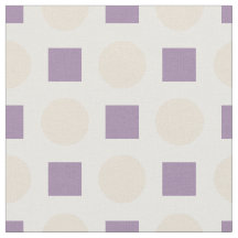 Tan polka stippen en lavendel pleinen