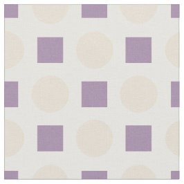 Tan polka stippen en lavendel pleinen stof
