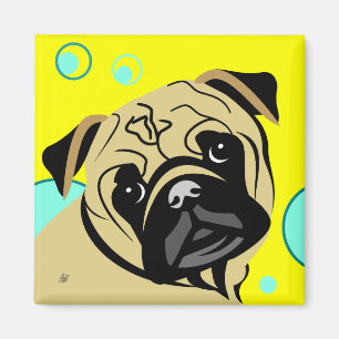 Tan Pug-hond Magneet