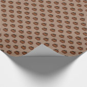 Tan Pumpkin-omslagpapier Cadeaupapier (Hoek)