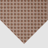 Tan Pumpkin Patterned Tissue Paper Tissuepapier (Detail)
