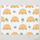 Tan Puppy Dogs met Grass Scrapbook Paper Flyer (Achterkant)