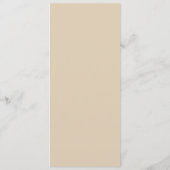 Tan Retro Daisy Flower Vrijgezellenfeest Voedsel Menu (Achterkant)