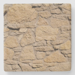 Tan Rock Wall Texture, Square onderzetter