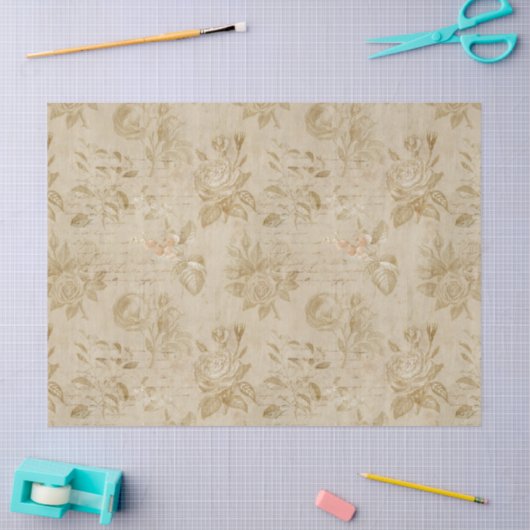 Tan-Rozen en ontkoppeling schrijven Tissuepapier (Craft)