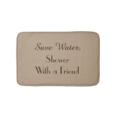 Tan Save Water Funny Plush Bath Mat (Voorkant)