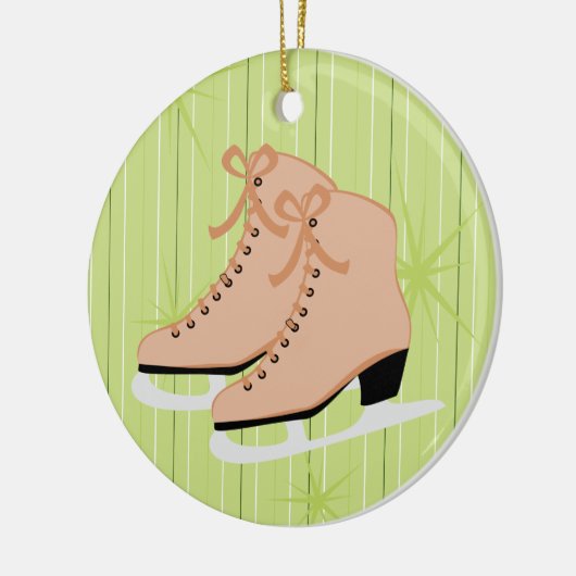 Tan-Schaatsen Keramisch Ornament (Links)