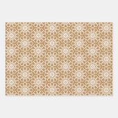 Tan Seamless Arabesque Pattern Inpakpapier Vel (Voorkant 2)