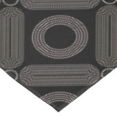 Tan Shapes op zwart Tafelkleed (Gekanteld)
