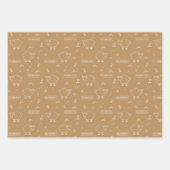 Tan Sheep Eid Mubarak Kinder Inpakpapier Vel (Voorkant 3)