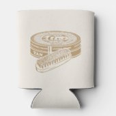 Tan shoepolish tin pop kunst blikjeskoeler (Achterkant)