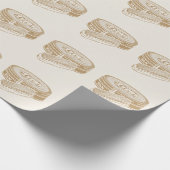 Tan shoepolish tin pop kunst cadeaupapier (Hoek)