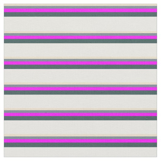 Tan, Slate Grey, Fuchsia, Donkergrijs en wit Stof (Close Up)