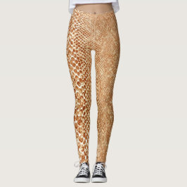 Tan Snake Leggings