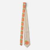 Tan Southern Peach Emoji-Stropdas Stropdas (Achterkant)