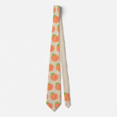 Tan Southern Peach Emoji Tie 2 Stropdas (Voorkant)