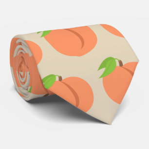 Tan Southern Peach Emoji Tie 2 Stropdas