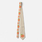 Tan Southern Peach Emoji Tie 2 Stropdas (Achterkant)
