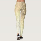 Tan Speckled Grunge Abstract Leggings (Achterkant)