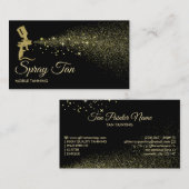 Tan Spray Fles Visitekaartje (Voorkant / Achterkant)