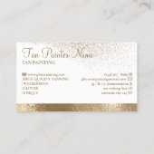 Tan Spray Sparking Gold Visitekaartje (Achterkant)