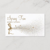 Tan Spray Sparking Gold Visitekaartje (Voorkant)