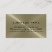 Tan Stainless Steel Metal Visitekaartje (Achterkant)