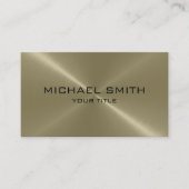 Tan Stainless Steel Metal Visitekaartje (Voorkant)