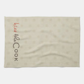 Tan Stippen Kus de Cook Kitchen Towel Theedoek (Horizontaal)