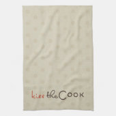 Tan Stippen Kus de Cook Kitchen Towel Theedoek (Verticaal)
