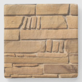 Tan Stone Textured Wall, Square onderzetter (Voorkant)