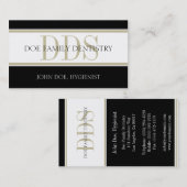 Tan Stripes DDS White Visitekaartje (Voorkant / Achterkant)