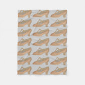 Tan T-Strap Musical Theater Character Shoe Dance Fleece Deken (Voorkant)