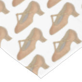 Tan T-Strap tekenschoen dans musical theater Tafelkleed (Gekanteld)