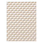 Tan T-Strap tekenschoen dans musical theater Tafelkleed (Voorkant)