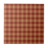 Tan Tartan Keramische Tile Tegeltje (Voorkant)