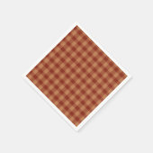 Tan Tartan Paper Napkins Servetten (Hoek)