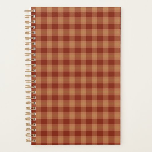 Tan Tartan Planner  (Voorkant)