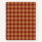 Tan Tartan Spiral Notitieboek (Voorkant)