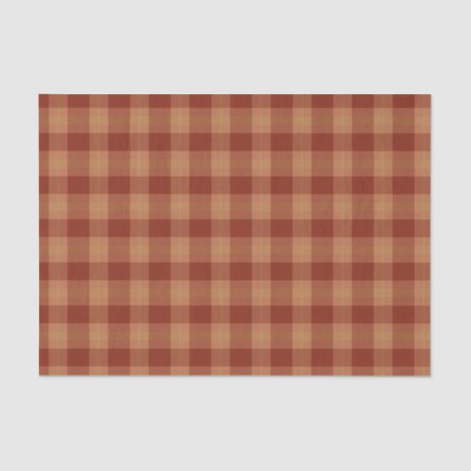 Tan Tartan Tissue Paper Tissuepapier (Voorkant)
