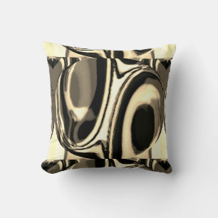 Tan Taupe Beige Brown Circular Geometric Design Kussen