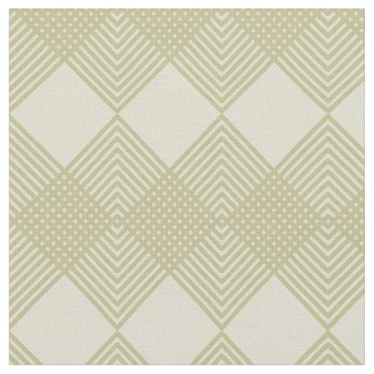 Tan Taupe Diamonds Circuit Tegel Pattern Stof (Close Up)