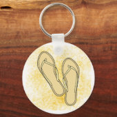 Tan Teenslippers Sleutelhanger (Voorkant)