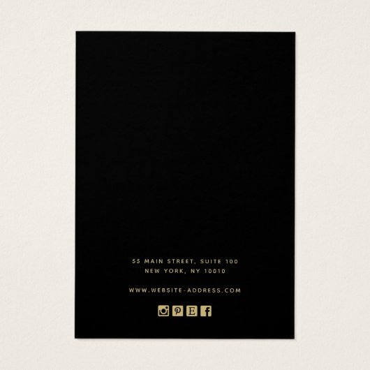 Tan Terracotta Add Logo Earning Display Card Visitekaartje (Achterkant)