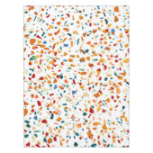 Tan Terrazzo | Eclectische Quirky Confetti Paintin Tafelkleed (Voorkant)
