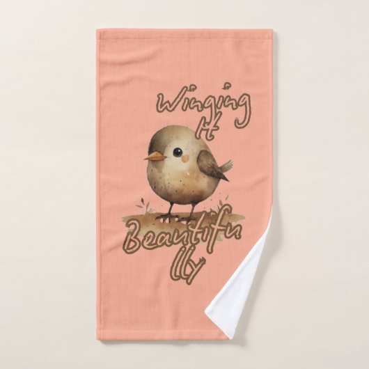 Tan Tiny Gentle Sketch Bad Handdoek (Handdoek)