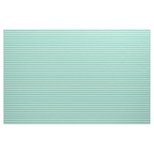 Tan & Turquoise Striped Pattern Stof (Yard (91,4 cm))